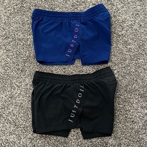 Lot of two Nike Dri-fit running shorts small